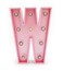 LED Marquee Letter Light Sign Wooden Pink (W) 25cm