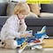 Cargo Aircraft Aeroplane Car Toy with 4 cars Play Set Kids- Cargo plane toy Transport plane toy - Airplane toy with Cargo carrier airplane toy Diecast cargo plane toy airplane toy (Blue)