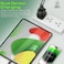 Promate Powerport-25ac Ultra-Fast Dual Port AC Charger with 25W Power Delivery and QC 3.0