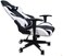 LANNY White Black Gaming Chair High Back Computer Chair JLT2022 Chrome Desk Chair PC Racing Executive Ergonomic Adjustable Swivel Task Chair and Lumbar Support