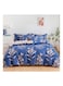 6-Piece Double Size Duvet Cover Set Microfiber Wedgewood 1 Duvet Cover 200x230 cm, 1 Flat Sheet 220x280 cm, 4 Pillow Cover 48x74 cm Multicolour