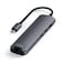 Satechi - Type-C Slim Multiport with Ethernet Adapter - Space Gray