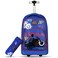 Eazy Kids - 18 بوصة مجموعة من 2 Formula Racing Big Wheel Trolley School & Pencil Case - أزرق