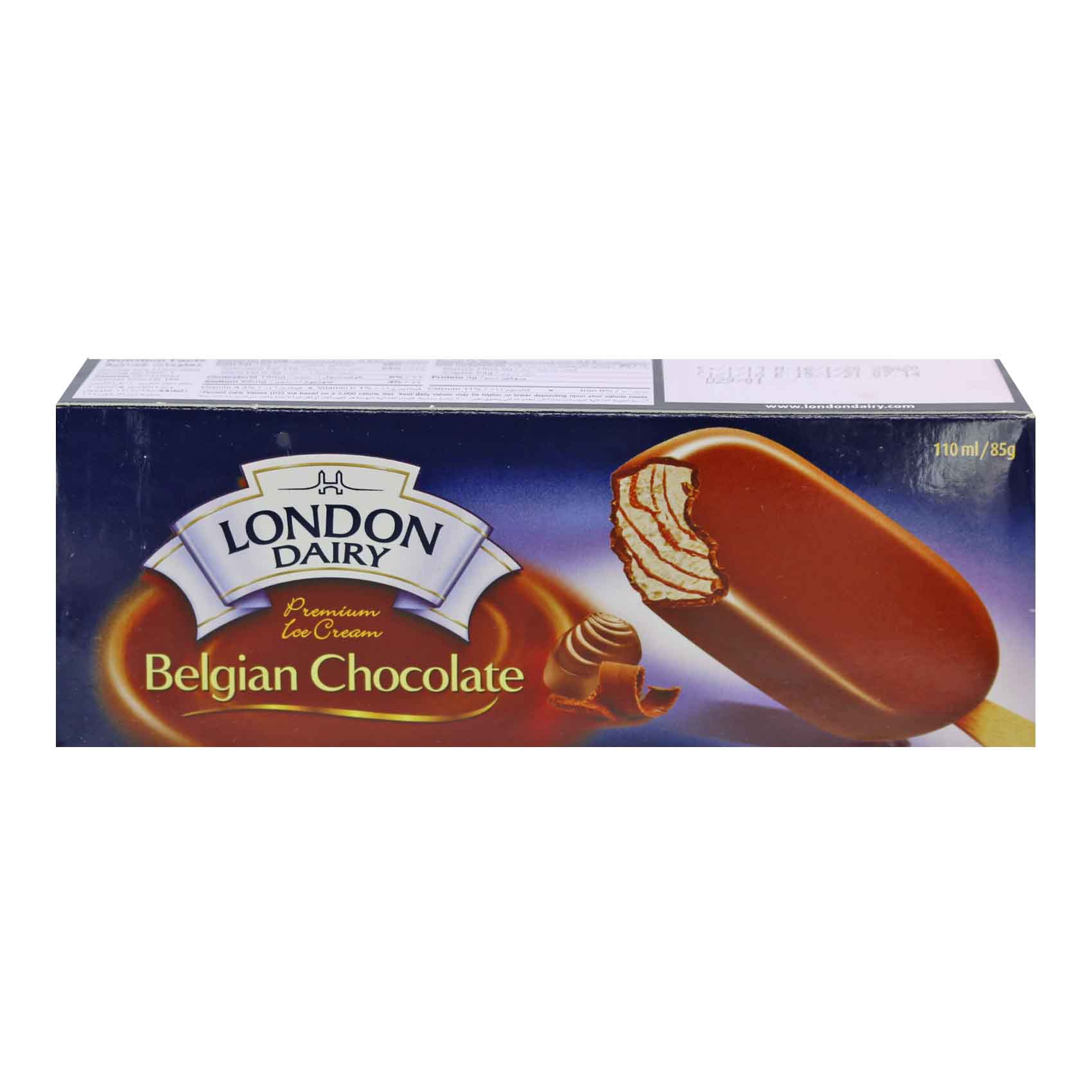 London Dairy Belgian Chocolate Ice Cream Stick 110ml