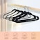 Sky-Touch Non Slip Felt Hangers, Space Saving, Velvet, Heavy Duty, Adult, 20 Pcs, Black