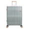 Track Captain Series 4 Wheel Hard Casing Cabin Luggage Trolley 56cm Silver