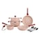 Prestige Essentials Non-Stick Cookware Set Pink 11 PCS