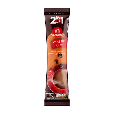 كارفور 2 في 1 خليط قهوة فورية عصا 10 غرام