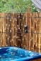 Egardenkart&reg; Premium Half Split Bamboo Panel Fence - Dark and Sustainable Outdoor Privacy Screen (H120xL100, Dark)