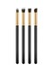 طقم من 4 فرش مستحضرات التجميل العيون بروزنزي/أسود - 4-Piece Eye Makeup Brush Set Black/Bronze