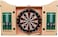 ULTIMAX King's Head Light Wood Dartboard Cabinet Set -classic, Wood Dartboard Cabinet Set stylish Darts Cabinet