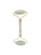 Generic - Dual Action Jade Facial Roller Green/Gold 14centimeter
