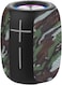 Powerology Speaker Waterproof IPX5, Music System With Bluetooth, Built-In FM And 5 Hours Play Time - Powerology Ghost Wireless Speakers For Phone/Laptops - (Camo)