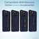 Remson Mag-X Magnetic Hybrid Protective Silicone Case Military Grade Protection For iPhone 13 Pro Max (Blue)