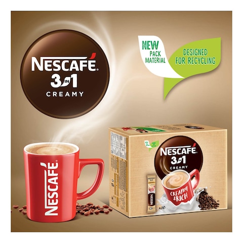 Nescafe My Cup Creamy Latte 3-In-1 Coffee Sachet 22.4g Pack of 10