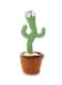 Generic Dancing Cactus Twisting Music Toy Premium Chargable Green Color For 2+ Years Age Group Kids