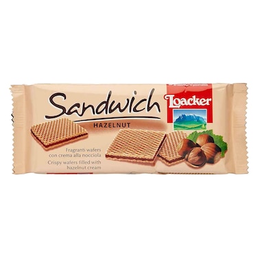 Loacker Hazelnut Sandwich Wafer 75g