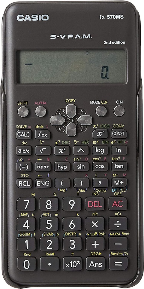 Casio Fx 570Ms 2Nd Edition Scientific Calculator With 2 Line Display Fx 570 Ms Online Carrefour UAE