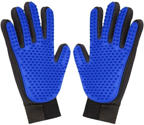 Generic Deshedding Hair Remover Brush Glove With Enhanced Five Finger Design - One Pair Left &amp; Right