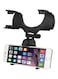 Generic - Rear Mirror Mount Phone Holder Black