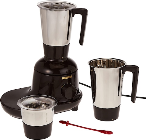 Geepas 3-in-1 Mixer Grinder, 750W Powerful Grinder, GSB44086   Stainless Steel Jars &amp; Blades   3 Speed, Safety Twist Lock   Perfect for Dry &amp; Wet Fine Grinding