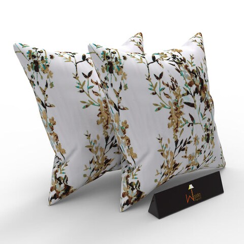 Gardenia Natural Jute & Cotton Fabric Cushion Cover