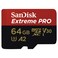 SanDisk Micro SDXC Extreme Pro Class10 64GB 170mb/s + Adaptor