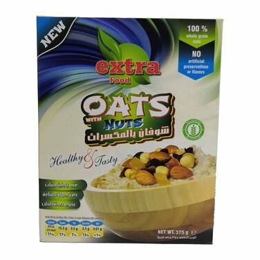 إكسترا فوود شوفان بالمكسرات - 375 جرام