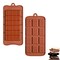 Generic Break-Apart Chocolate, Waffle Chocolate Mold, Set Of 2 Packs Non-Stick Silicone Bar Candy Molds
