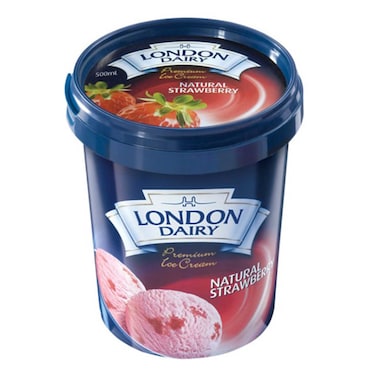 London Dairy Natural Strawberry 500Ml