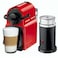 Nespresso Inissia Coffee Machine W/ Aeroccino 3 Milk Frother, C40BU-RE (700ml)