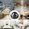 Tomvision - XBW Fake Security Cameras (4 Pack Black) CCTV Dome Dummy Camera with Realistic Look Recording Flashing Red LED Light Indoor and Outdoor Use, for Homes and Business