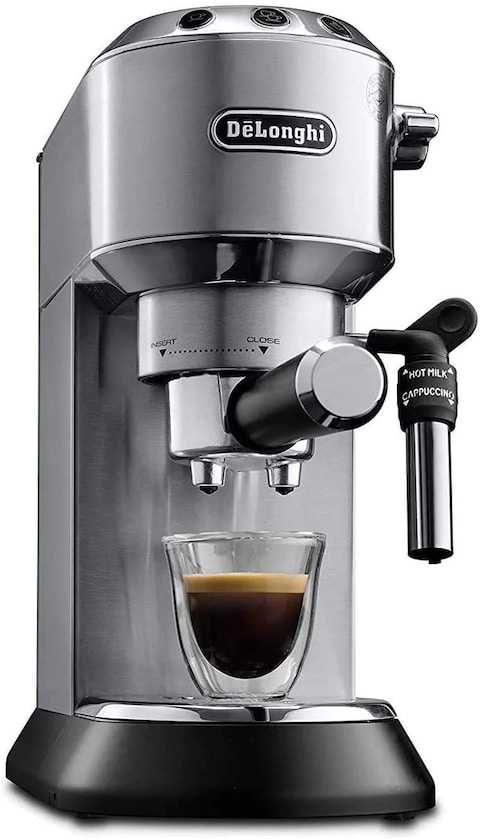 DeLonghi Dedica Style Pump Espresso Machine, EC685.M -Silver