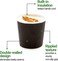 Lavish 4 Oz Disposable Black Ripple Cups Picnic, Travel, And Events [500 Units]