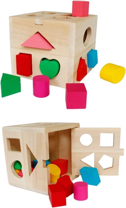 Wooden Geometry Toy, Children&#39;s Sorting Cube, Educational Toy, Sorting Toy