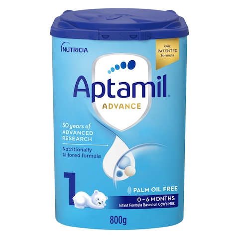 Aptamil Advance Infant Milk Formula Palm Oil Free Stage 1 0 To 6 Months 800g