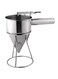 Pancake Batter Dispenser Silver 26X20centimeter
