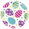 Foil Easter Eggs Luncheon Plate Foil Stamp 7in 8pc