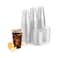 Juice Cup 20 Oz With Lid Clear Strong Disposable - Ideal for iced coffee, smoothies, Bubble Boba tea, milkshakes, frozen cocktails, water, sodas, juices, snacks, dessert and more 25 Pieces