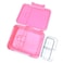 Eazy Kids 6 &amp; 4 Convertible Bento Lunch Box - Glitter Pink