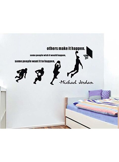 Spoil Your Wall Michael Jordan Quote Wall Sticker Black 100x50cm