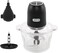 Rebune Electric Food Chopper 350W Food Processors Vertical Glass Blenders 2L (Black)
