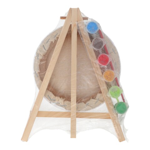 Easel Round White Canvas Small