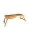 Rahalife Multipurpose Adjustable Bamboo Bed Tray Table With Folding Legs, Great For Kitchen, Hotels Bars, Coffee, Breakfast In Bed &amp; Tea, Wooden Table, Laptop Desk Table, Computer Table