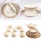XIANGYU Dinner Set Porcelain Gold, 24pcs tea set; (12)pcs tea cup/saucer, (1) 10'5 flat plate, (6) 7'5 flat plate, (2) tea pot, (2) sugar pot, (1) milk pot. New Ceramic Bone China, The rich and colorf