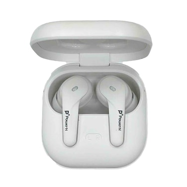 Power N Ear Pods Bluetooth with Noise Cancelation - White