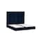 In House Berlin Velvet Bed Frame - Single - 200x120 cm - Dark Blue