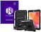Remson Apple iPad 10.2 (2019) Rugged Shockproof Drop Protection With 360 Rotating Kickstand/Shoulder Strap Cover (Black)