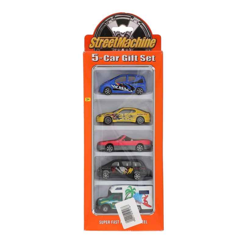 Street Machine Super Fast Running Wheel 5 Car Gift set NO.PT-2006