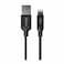 أيكونز XBL06 كابل يو اس بي لايتنينج ألومنيوم - 1 متر - أسود